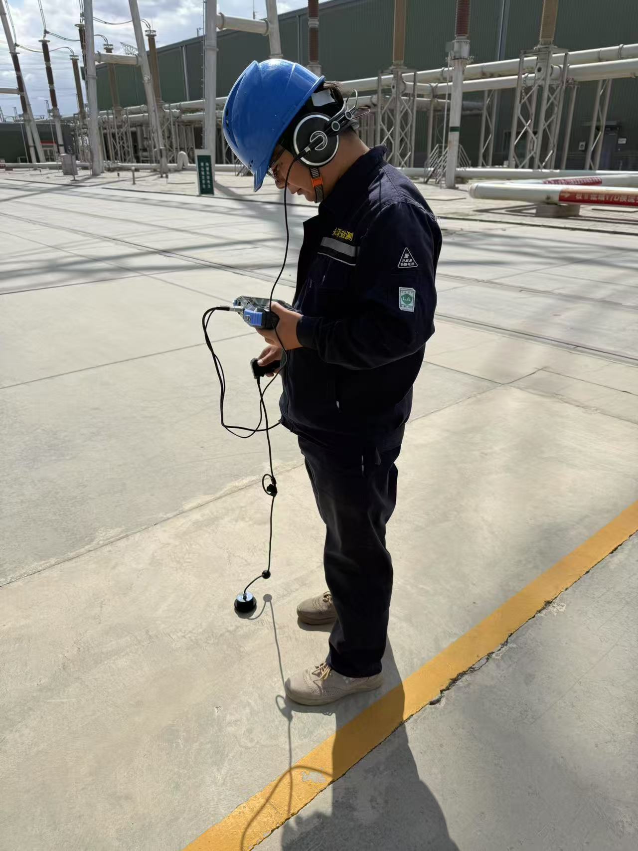 管道漏水听漏仪检测现场